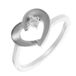 Orphelia Ring Heart - Zilver 925 - Zirkonia - Maat 54