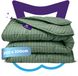 Slaapspeciaal Eazydekbed Series Groen Gestreept 200x200 cm