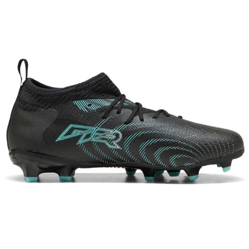 PUMA FUTURE 9 MATCH FG/AG Jr Unisex Sportschoenen - PUMA Black-Intense Mint-PUMA White