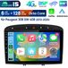 Peugeot Autoradio 9 pouces compatible Carplay et Android 15, pour Peugeot 308, 408, RCZ (2007-2013), avec GPS, navigation, Wi-Fi, 4G, Bluetooth, DAB+, au volant, USB, DSP, RDS, 6 Go de RAM et 128 Go de stockage, processeur 8 cœurs