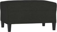 vidaXL Voetenbank 70x55x41 cm stof zwart