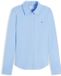 Tommy Hilfiger Dames Lange Mouwen Shirt Blauw Katoen/Elastaan Maat M