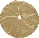Decoris Kerstboomrok - velvet goud - D120 cm - polyester
