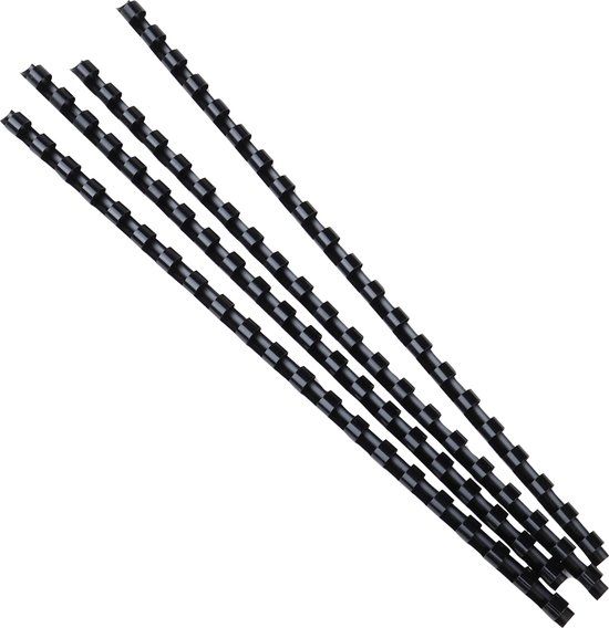 Exacompta Doos van 100 plastic spiraal inbindruggen 8 mm - A4 - Zwart