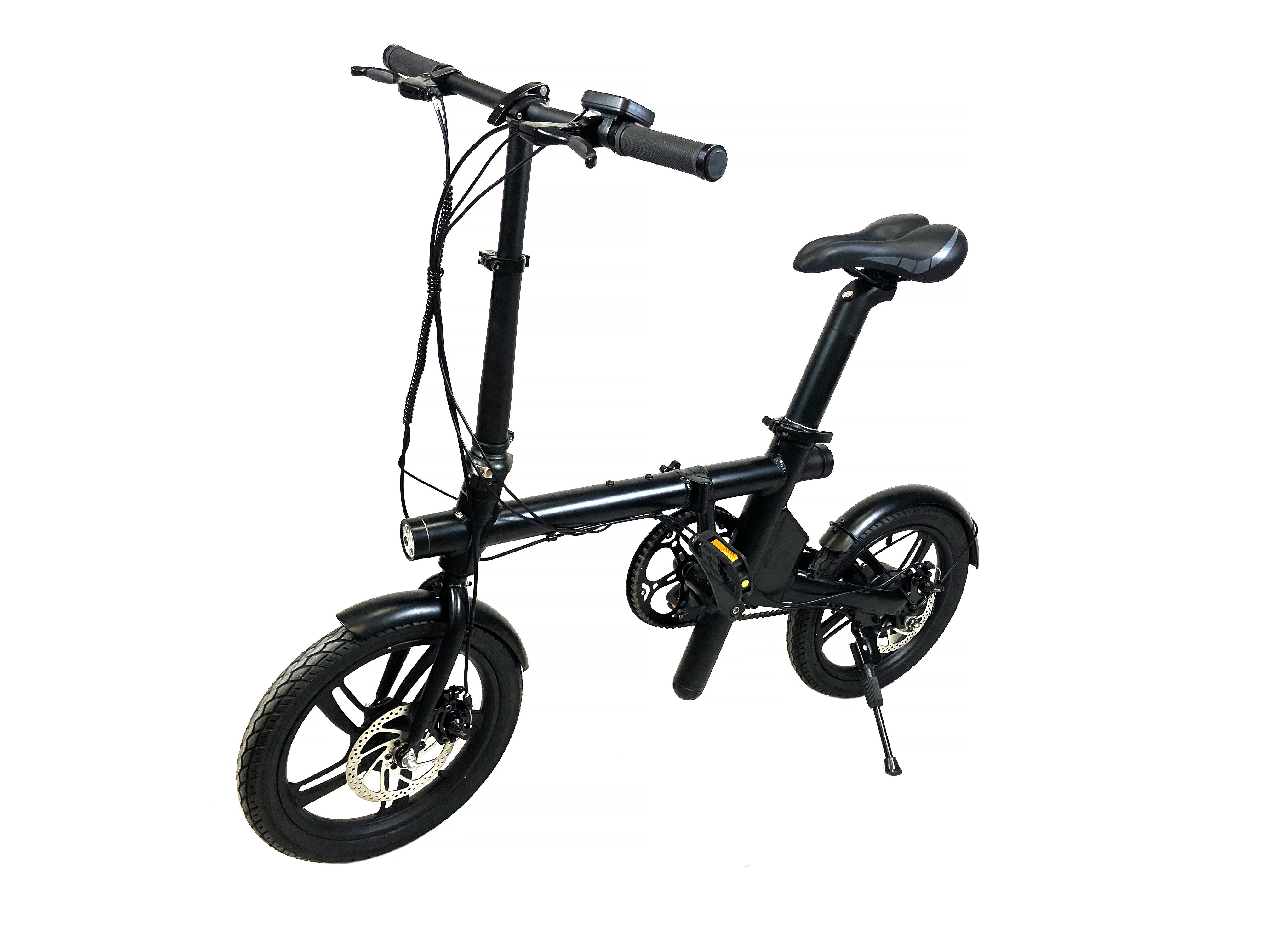 UrbMob Fld16 - 16" Folding E-bike - Black - 250W - 25 km/h - 40km Range