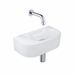 QeramiQ Fuente Fonteinset - 40x21.5x12cm - Blanc brillant