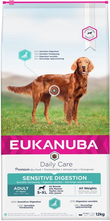 Eukanuba Daily Care Adult Sensitive Digestion - Hondenvoer - 12 kg