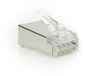 ACT TD168P CAT6A Pass-Through Shielded Modulaire RJ45 Connector - 25 stuks