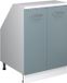 Vicco Rion meuble pour mur incliné – 60 x 81.6 cm avec 2 portes, corps de meuble 60 cm de profondeur Bleu-gris