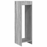 vidaXL Plantenstandaard Grijs Sonoma 30 x 30 x 100 cm Bewerkt Hout
