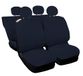 Auto Lupex Auto Accessori Autostoelhoezen, compatibel met Cinquecento 500, gemaakt in Italië, polyester-katoen, set voor voor- en achterstoelen (blauw met volledige rugleuning)