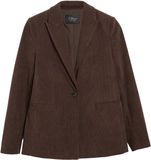 s.Oliver dames corduroy blazer donkerbruin maat 40