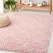 Safavieh Shaggy Indoor geweven rechthoekige vloerkleed, Hudson Shag collectie, SGH282, in roze/ivoor, 122 x 183 cm