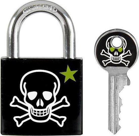 MasterLock Hangslot SKULL 30mm Zwart Metaal