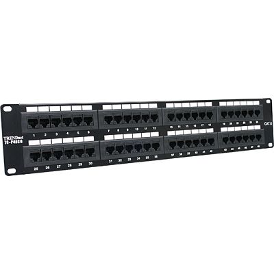 TRENDnet 48-port Cat6 Unshielded Patch Panel - TC-P48C6