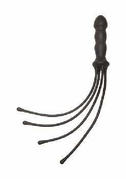 Doc Johnson KINK - The Quad - Premium Silicone Whip - Black