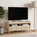 Maison Exclusive - Meuble TV avec éclairage LED, modèle ARNHEM, 100 x 35 x 43 cm, chêne Sonoma