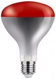 Asalite Infrarood Warmtelamp R125 E27 - 150W - 125mm - Rood Glas