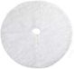 BAKAJI Kerstboomhoes, diameter 78 cm, van zachte pluche stof, wit, sneeuweffect, kerstdecoratie