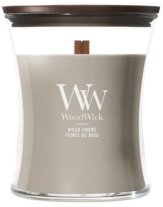 WoodWick Hourglass - Wood Smoke - Medium Geurkaars - 60 branduren