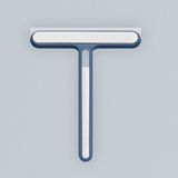 Multifonctionnel racloir en silicone avec brosse de nettoyage - Bleu/Blanc