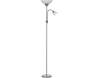 HOMCOM Lampadaire - Métal - 28x28x179,5cm - Argent