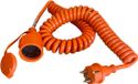 AS Schwabe 70413 Stroom Verlengkabel 16 A Oranje 5 m H07BQ-F 3G 1,5 mm² Spiraalkabel