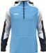 Jako Dynamic Hooded Half Zip Heren - Hemelsblauw / Wit / Marine | Maat: XL