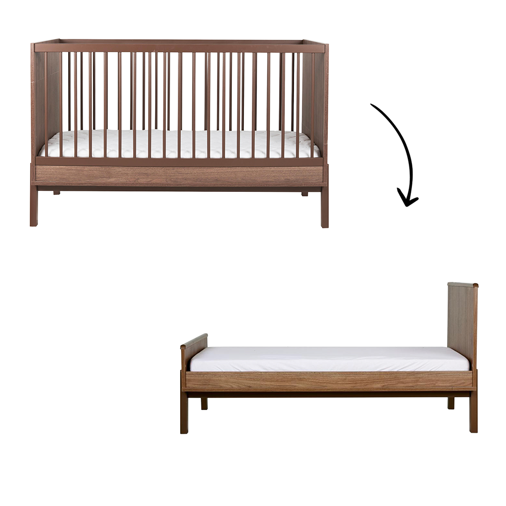 Quax Meegroei Ledikant Ashi Chestnut 70x140
