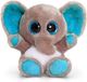 4KidsOnly Keel Toys Olifant Knuffel Grijs/Blauw 15 cm