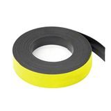 first4magnets™ Geel 19 mm breed x 0,76 mm dikke magnetische rasterlijnen tape (5 m lengte), metaal, zilver