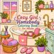 Cozy Girl Homebody Coloring Book for Adults