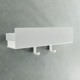Designfabrik Hamburg Doucheplank zonder boren | Badkamerorganizer | Wit | 30 cm