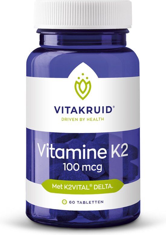 Vitakruid Vitamine K2 100 mcg - 60 tabletten - Vegan