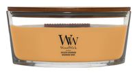 WoodWick Hearthwick Flame Ellipse Geurkaars - Golden Bourbon - 50 branduren