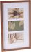 Home & Styling Collage fotolijst met passe-partout - voor 3x foto - hout - bruin - 26 x 42 cm - klassiek
