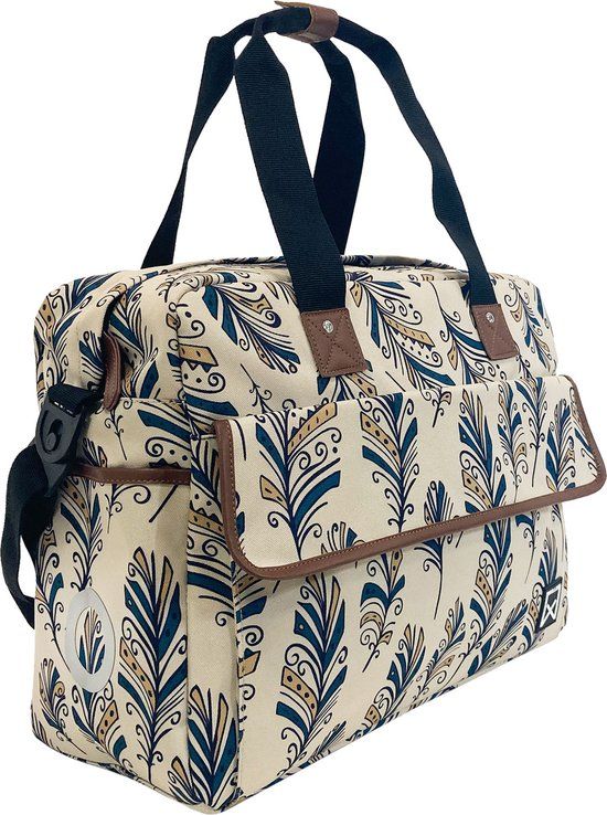 Willex Shopper Blue Feather - 19L - Achter - Haken - Waterafstotend - 100% Polyester