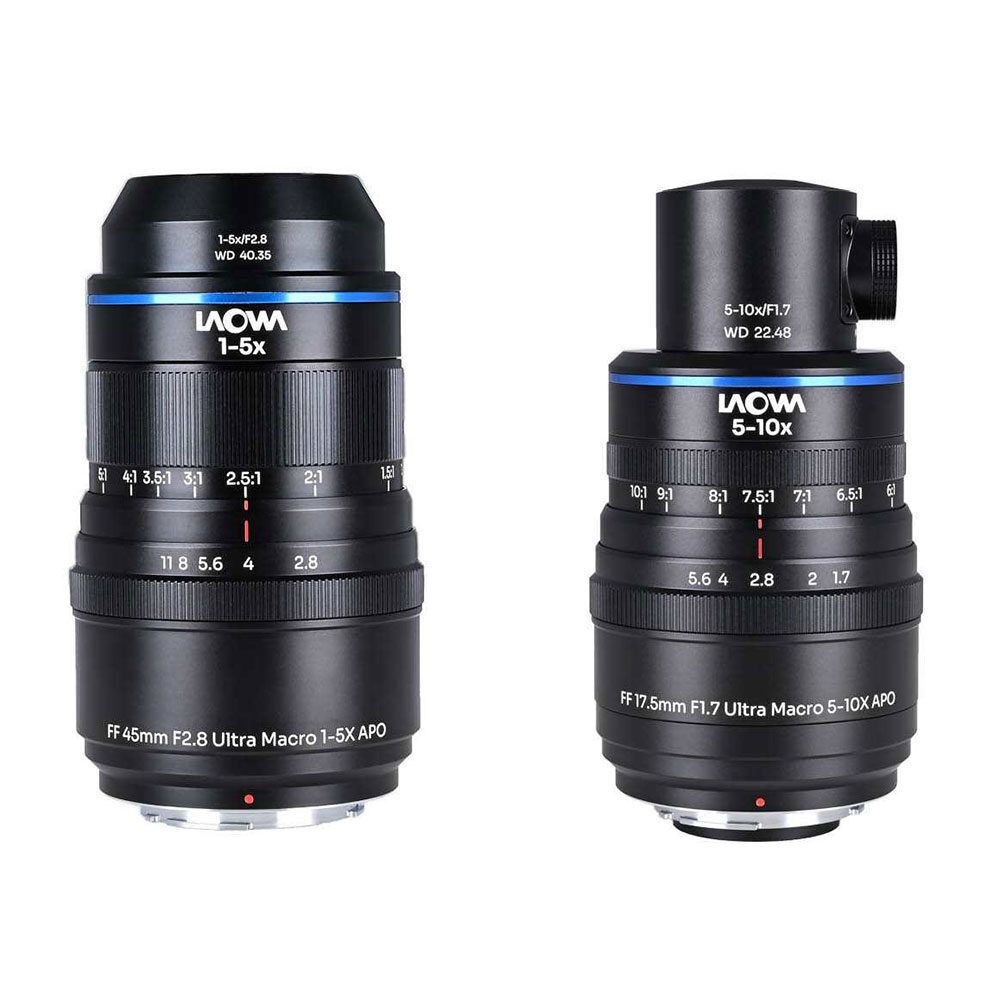 Laowa Aksen 2-lens Bundel 45mm f/2.8 + 17.5mm f/1.7 (Coax Ill) Nikon F-mount (FX)