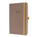 Sigel weekagenda Linescape 2026 - formaat A5 - bruin - hardcover