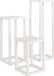 vidaXL - 3-delige - Plantenstandaardset - massief - grenenhout - wit