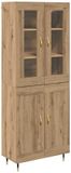 vidaXL Highboard Chêne Artisan 69,5 x 34 x 180 cm