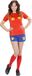 widmann Finidi Spaanse voetbalster kostuum voor vrouwen - Blauw/Rood - Medium
