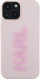 Karl Lagerfeld iPhone 15 Plus Backcase hoesje - Effen Roze - TPU