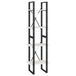 vidaXL Boekenkast met 4 schappen 40x30x140 cm massief grenenhout wit