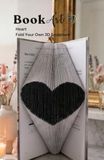 Heart BookArt — Fold Your Own 3D Heart Sculpture