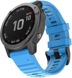 By Qubix - Siliconen bandje - Blauw - 26mm Quickfit - Geschikt voor Garmin Epix Pro Gen 2 (51mm) / Quatix 7X / 6X & Tactix 7 (pro)