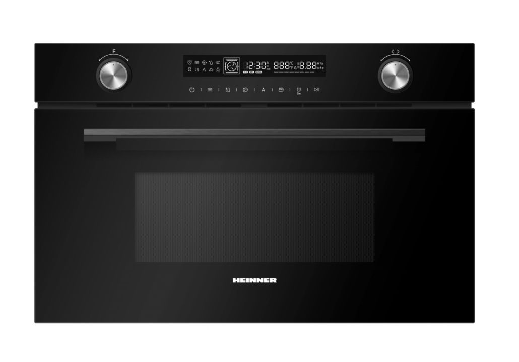 Heinner Inbouw Combimagnetron - Convectie - 25 L - 900 W - 1000 W Grill - 5 Vermogensniveaus - Touchbediening - Zwart