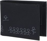 oxmox New Cryptan RFID Protect Pocketbörse Jumping Jack 2.0 Print Grey Black zwart