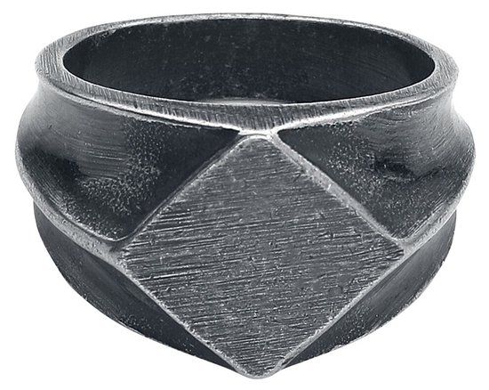 etNox hard and heavy etNox Basic Heren Ring - zilverkleurig