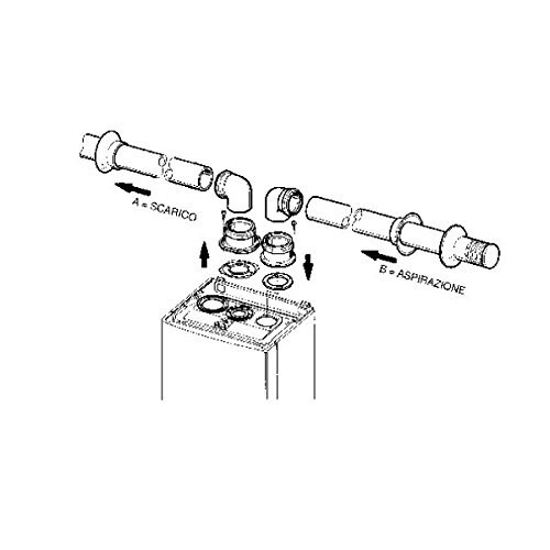 IMERGAS Immergas Splitter 3.012002 afvoer ventilatie DN 80, wit, One